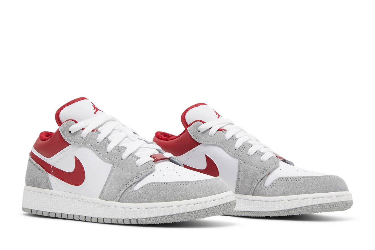 ( Grade School ) Air Jordan 1 Low SE 'Light Smoke Grey Gym Red' DM0589-016