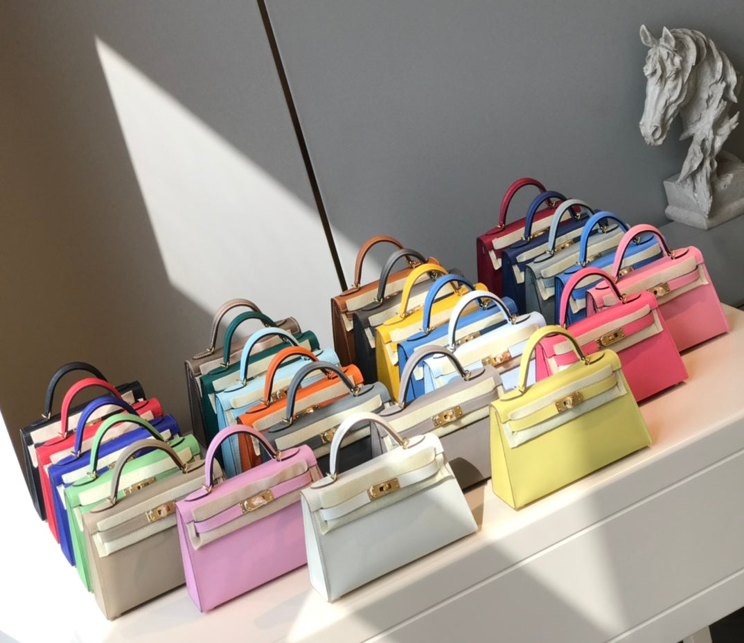 Mini Top Handle Leather Crossbody Bag - Elegant Small Handbag in Multiple Colors