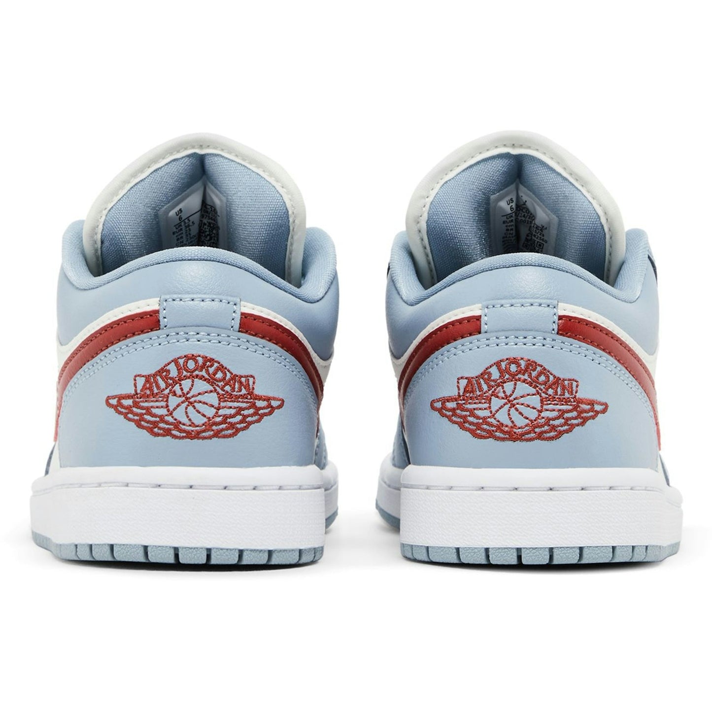 ( Women ) Air Jordan 1 Low Blue Whisper Dune Red DC0774-164