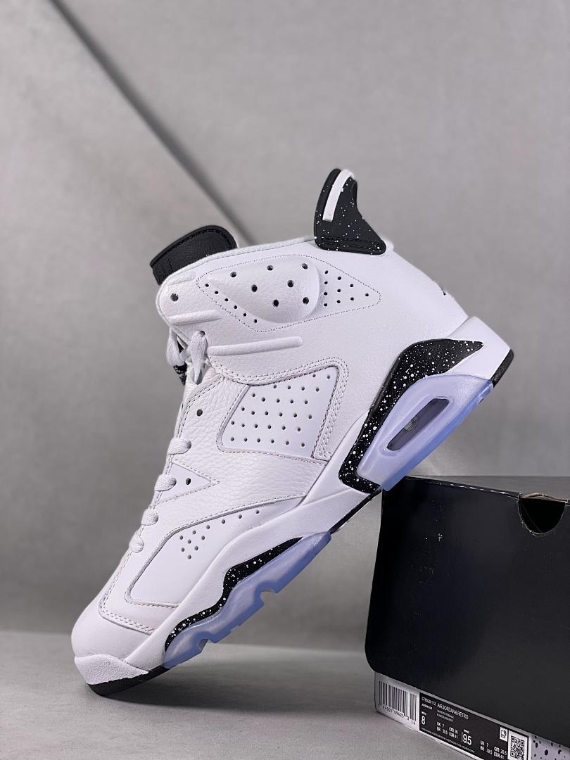 Air Jordan 6 Low 'Dongdan' White Black Speckle Basketball Sneakers DM0099-111
