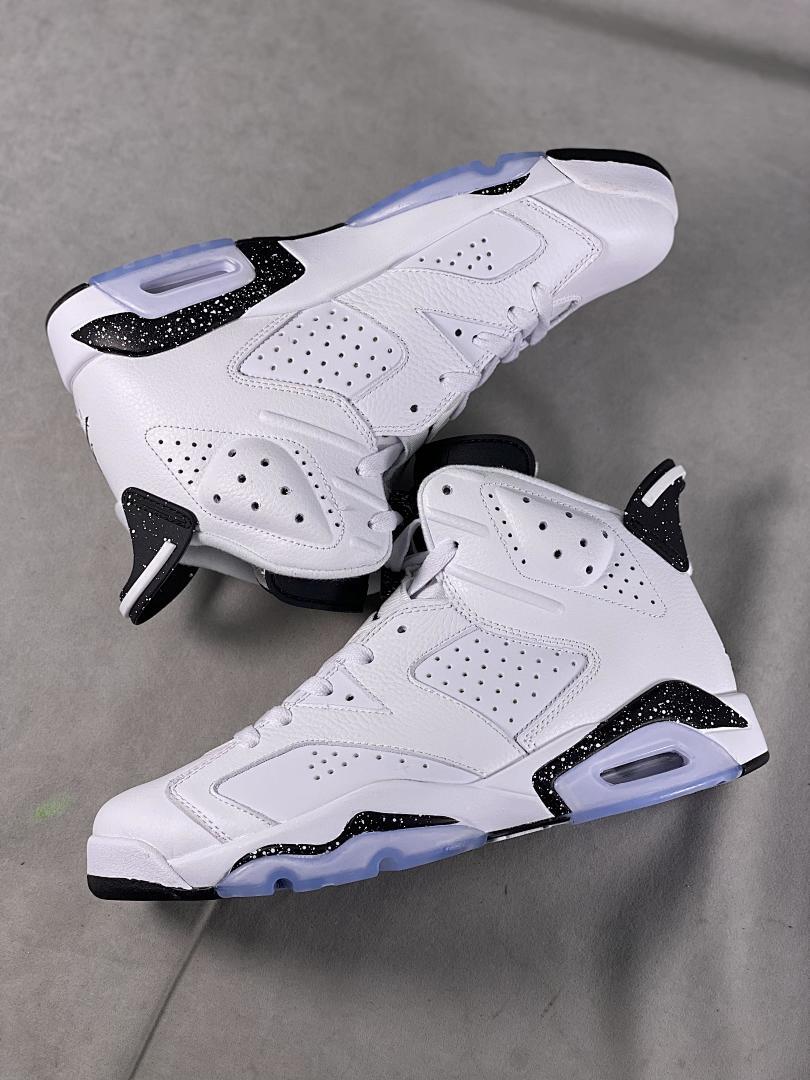 Air Jordan 6 Low 'Dongdan' White Black Speckle Basketball Sneakers DM0099-111