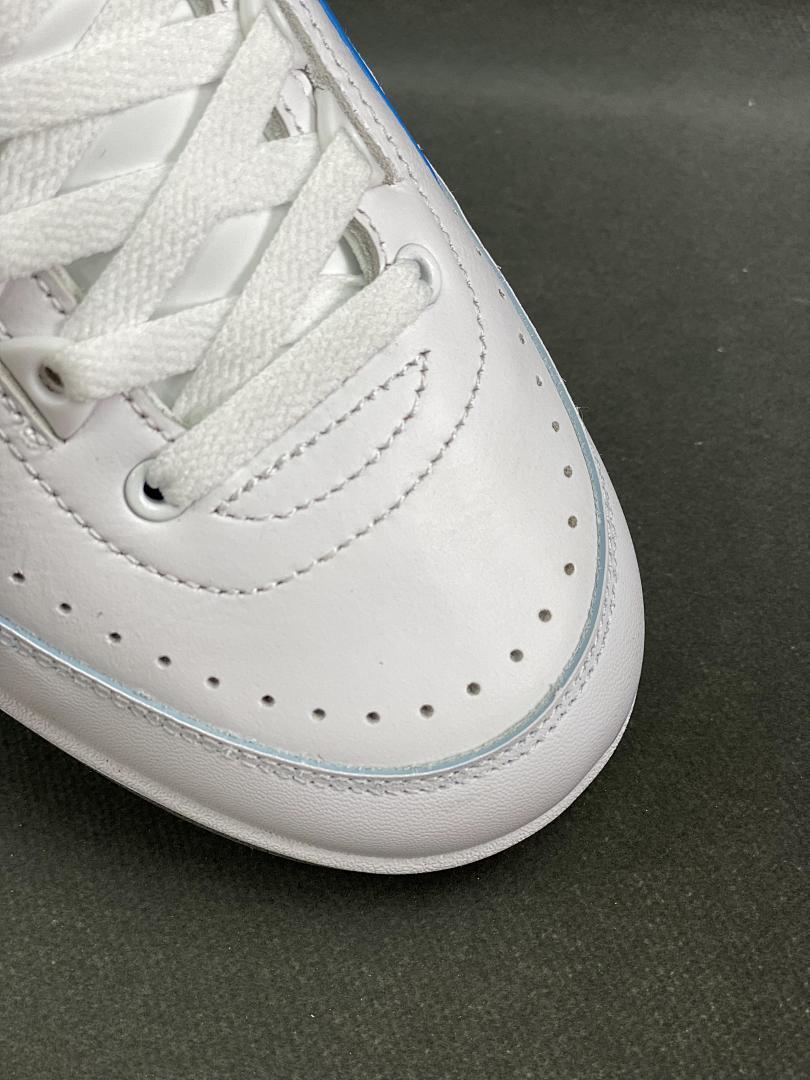 Nike Air Jordan 2 Low 'University Blue' Men's Sneakers DX4401-104 - White Royal Blue Grey Retro Basketball Shoes