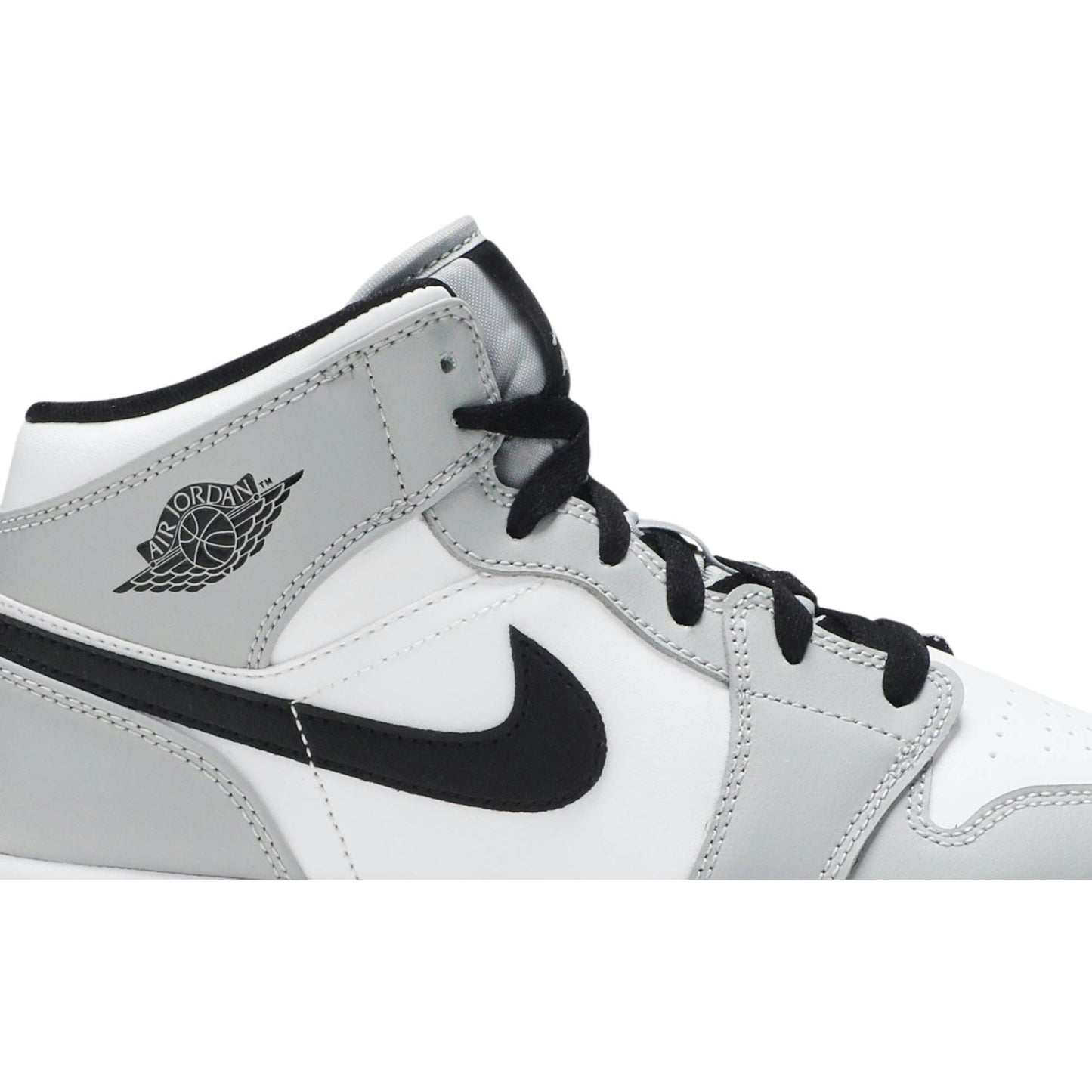 ( Grade School ) Air Jordan 1 Mid 'Light Smoke Grey' 554725-092