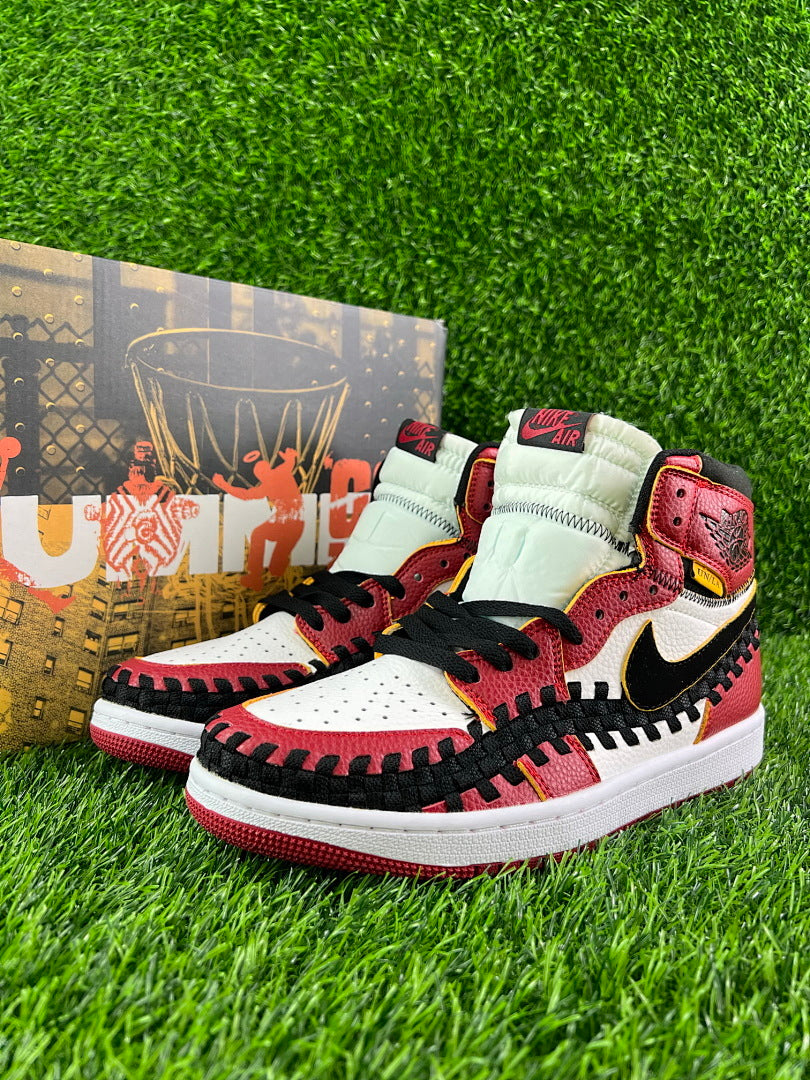 Nike Air Jordan 1 Retro High OG Union LA x Bephies Beauty Supply Woven Red Black White Sneakers FD0399-163