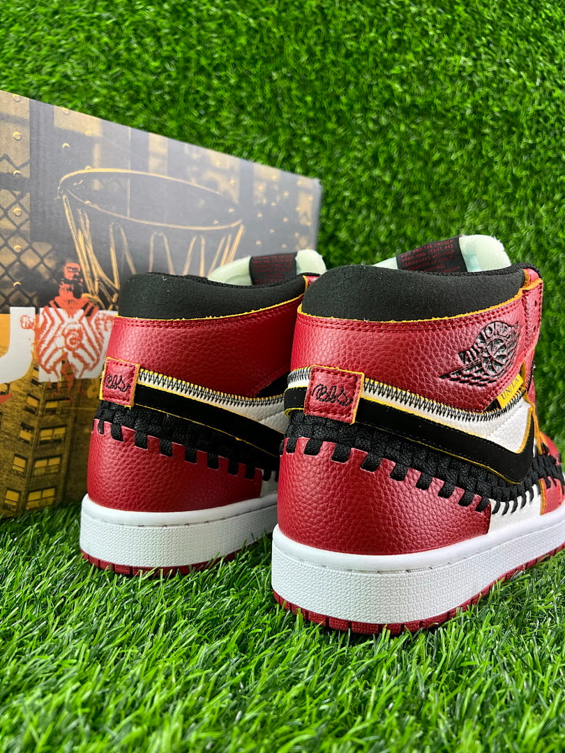 Nike Air Jordan 1 Retro High OG Union LA x Bephies Beauty Supply Woven Red Black White Sneakers FD0399-163