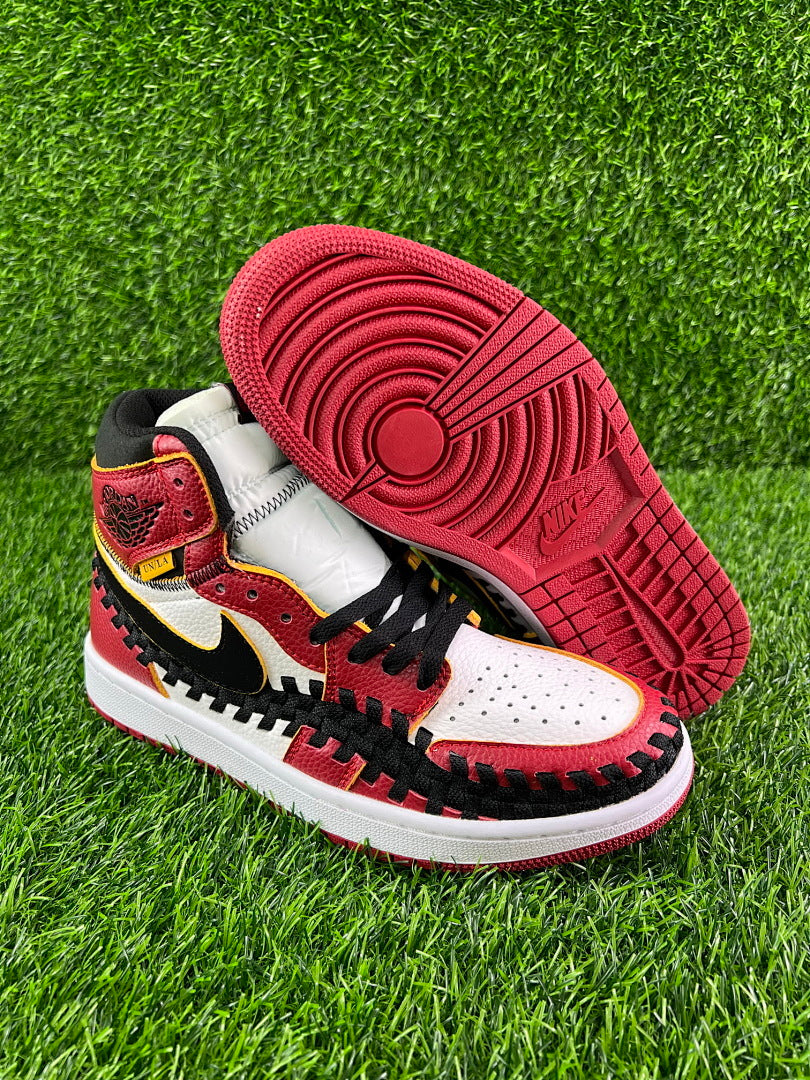 Nike Air Jordan 1 Retro High OG Union LA x Bephies Beauty Supply Woven Red Black White Sneakers FD0399-163