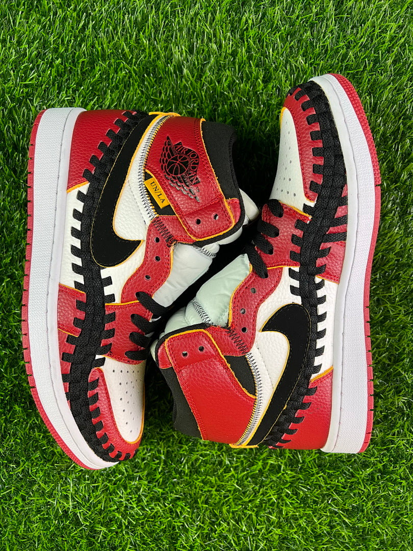 Nike Air Jordan 1 Retro High OG Union LA x Bephies Beauty Supply Woven Red Black White Sneakers FD0399-163