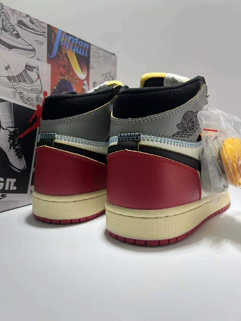 Nike Air Jordan 1 Retro High OG Union LA Varsity Red Black Toe Chicago BV1300-106 Men's Sneakers