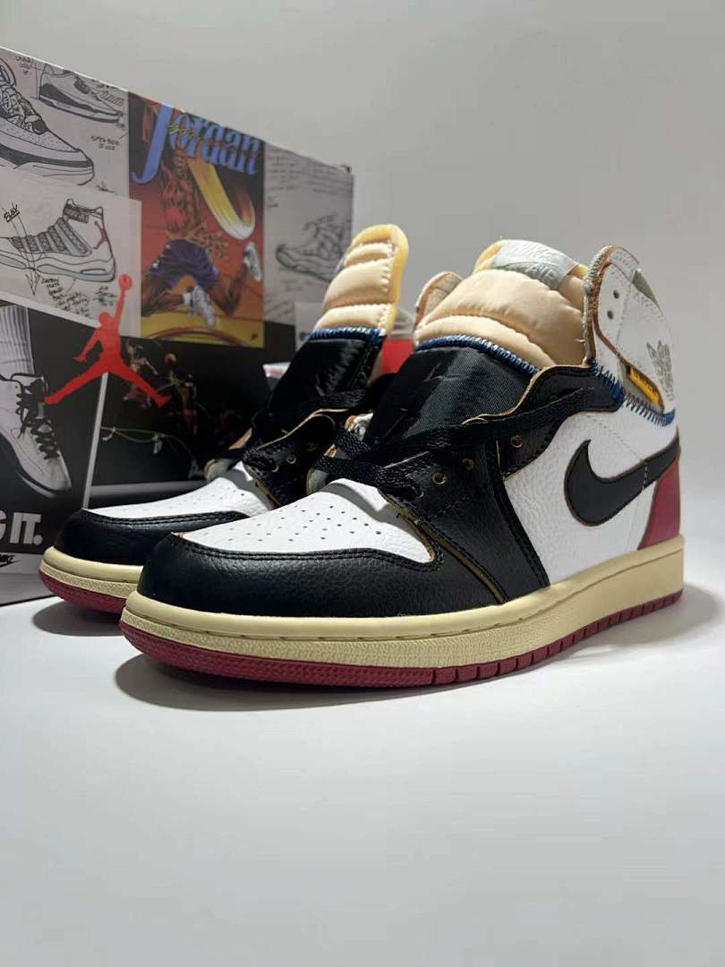 Nike Union Air Jordan 1 Retro High OG Black Toe BV1300-106 Men's Sneakers Shoes Limited Edition Collaboration