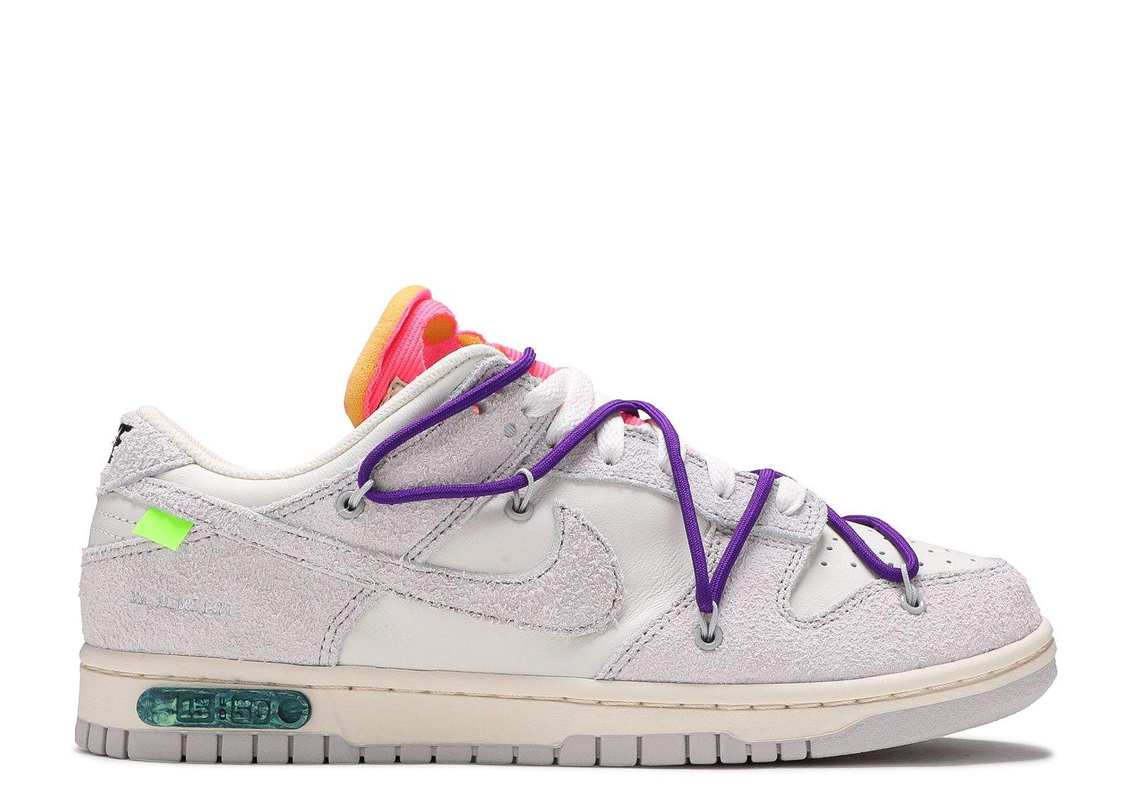 Nike Off-White X Dunk Low 'Lot 15 Of 50' Everlasting Sneaker