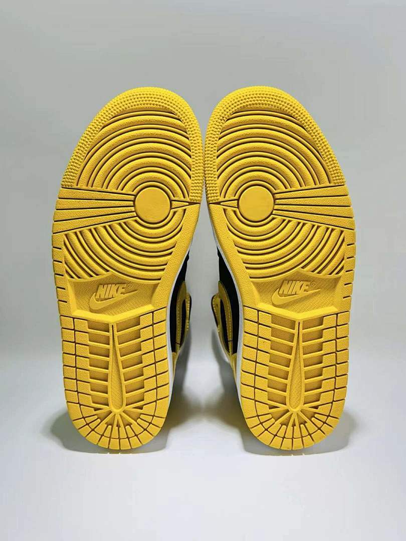 Nike Air Jordan 1 Mid "Black Pollen" (554724-077) Yellow Black Men's Women's Lifestyle Sneakers