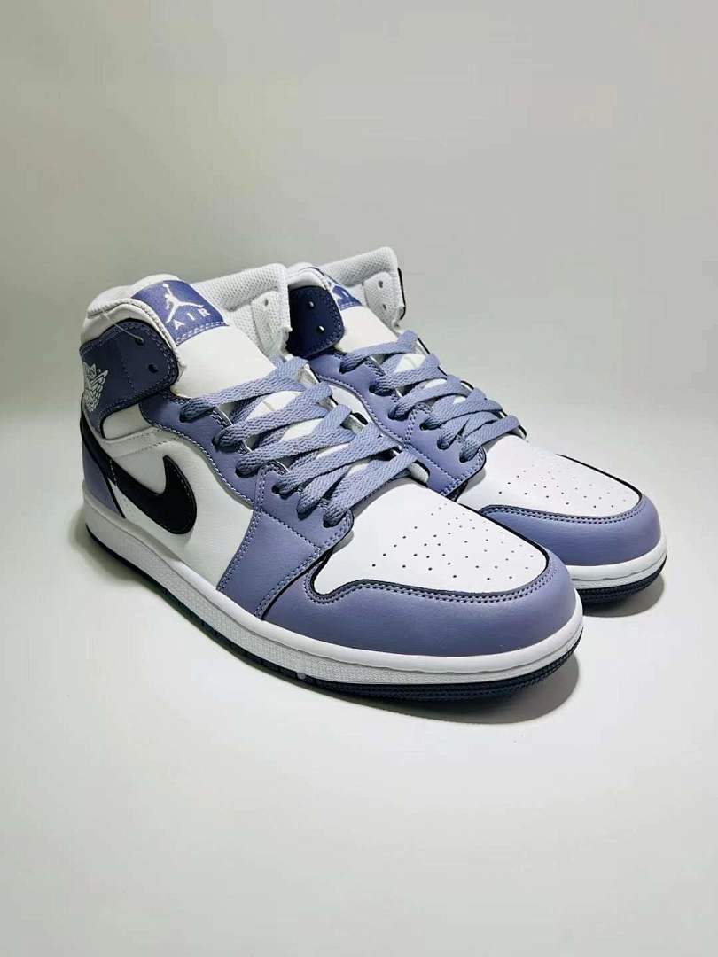 Nike Air Jordan 1 Mid SE Purple Dust White Light Lilac Lavender Sneakers Shoes DX4376-100