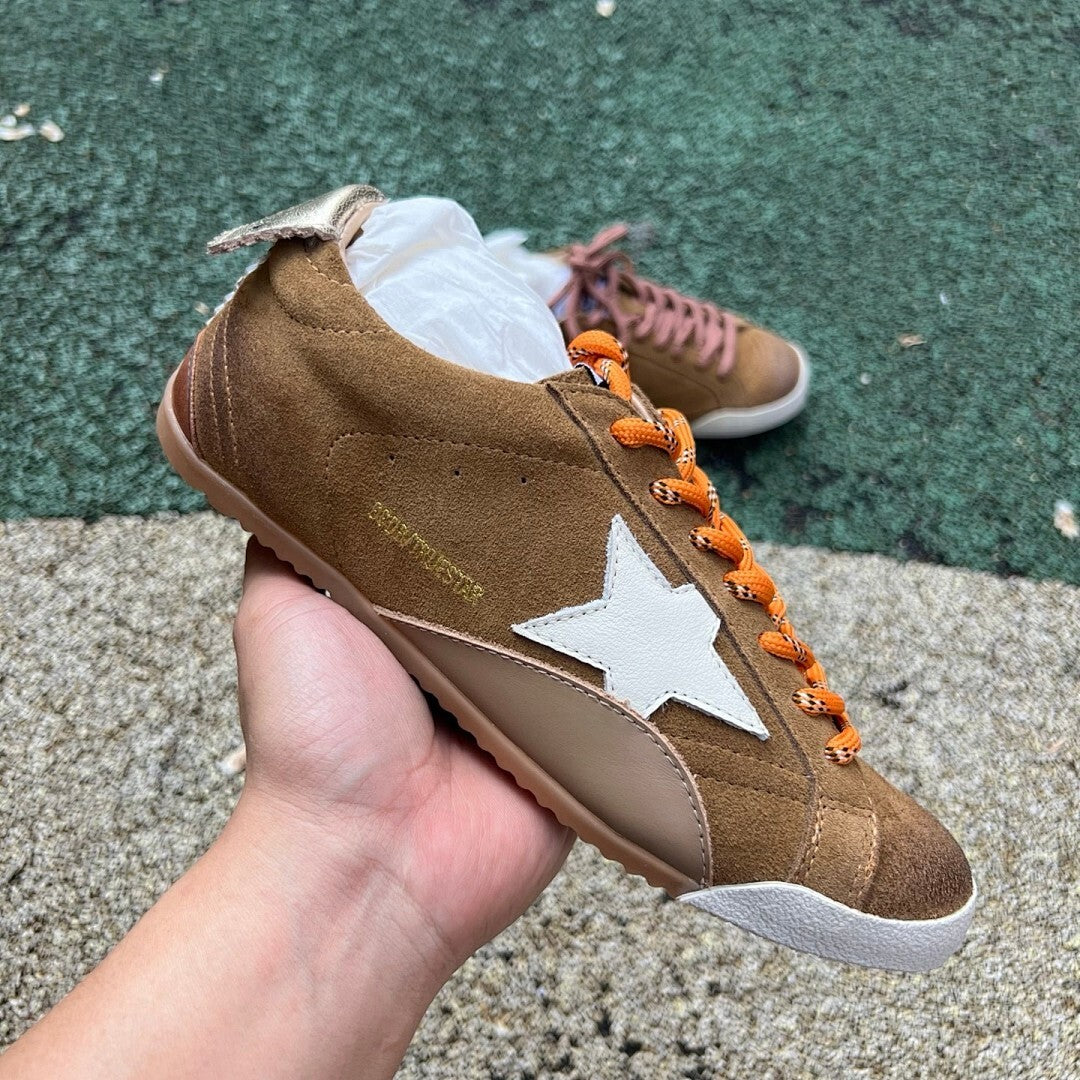 Golden Goose Stardan Brown Suede White Star Sneakers