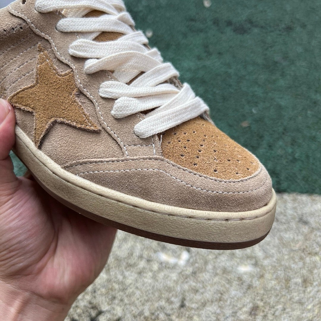 Golden Goose Ball Star Sand Suede Low-Top Sneakers