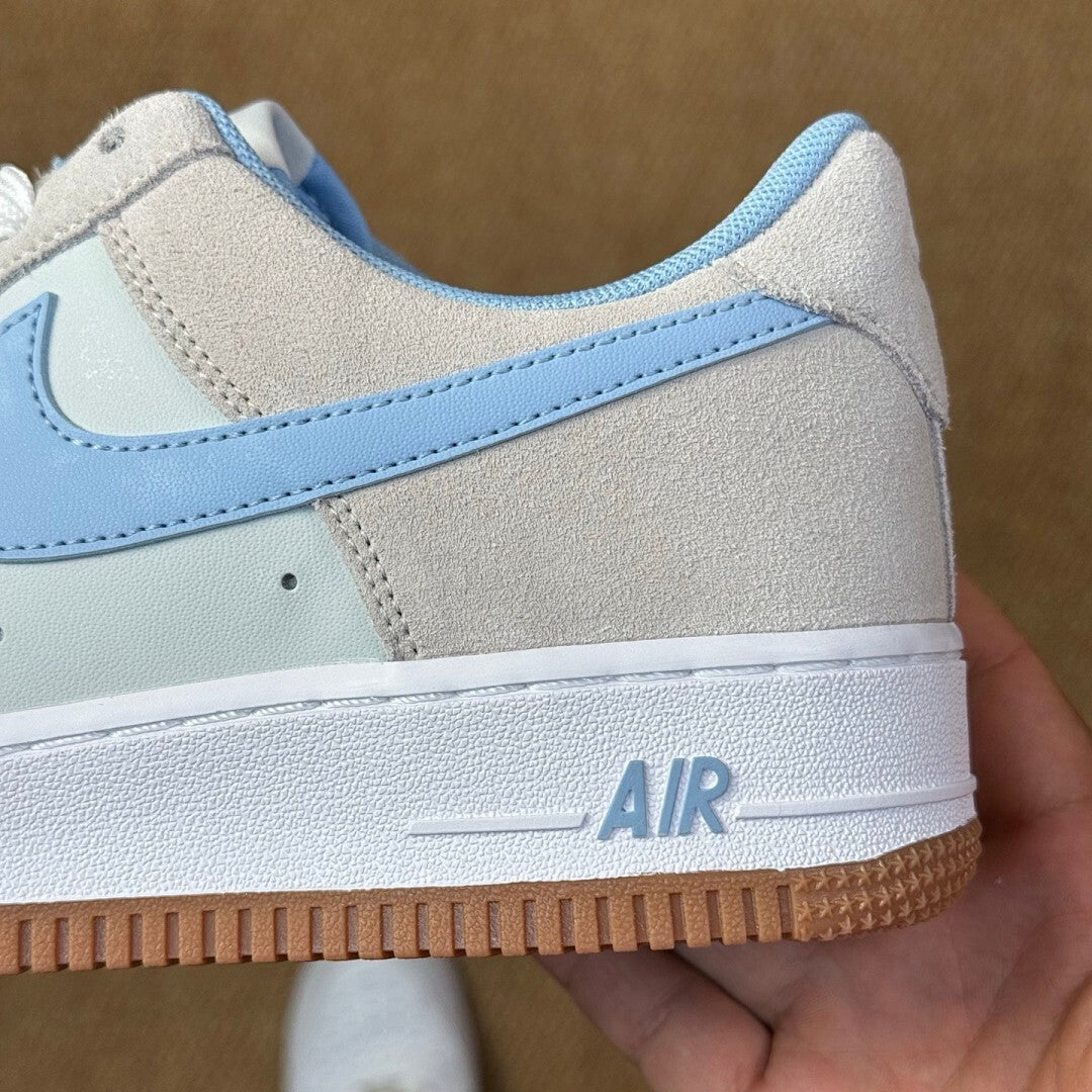 Nike Air Force 1 '07 LV8 Light Bone University Blue Gum Light Brown DX2650-001
