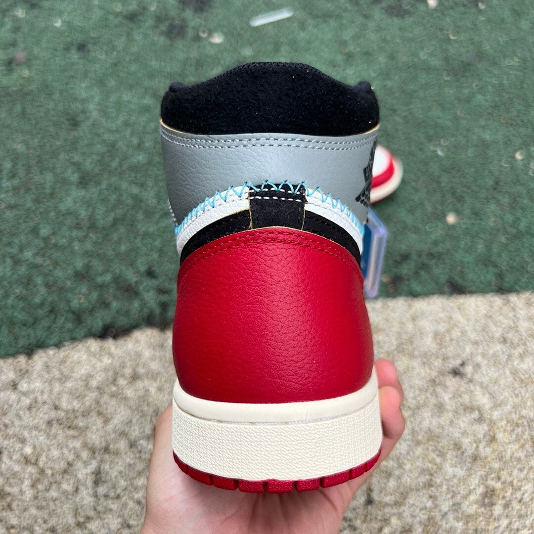 Union LA x Air Jordan 1 Retro High OG White Varsity Red Black BV1300-106