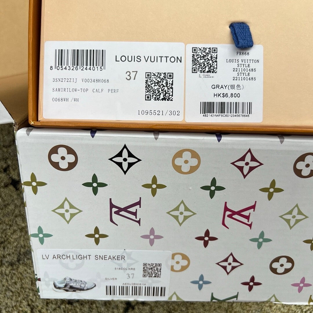 Louis Vuitton LV Run Away Pulse Trainer Metallic Silver 1ABCGM