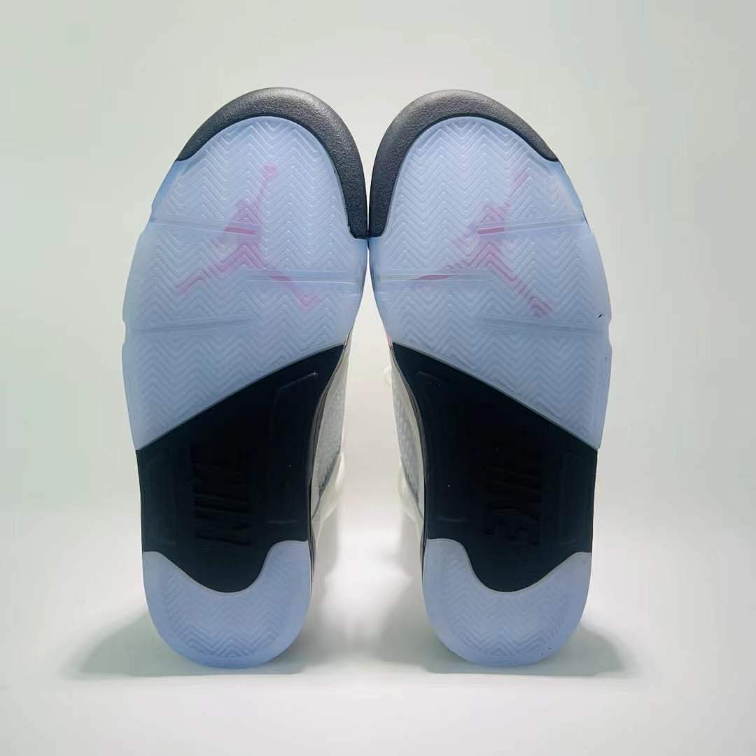 Awake NY x Air Jordan 5 Retro 'Sail' White Black Pink Foam FD7773-100 Men's Sneakers