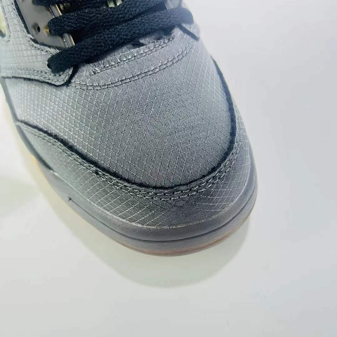 Off-White x Air Jordan 5 Retro SP 'Muslin' Black Grey CT8480-001