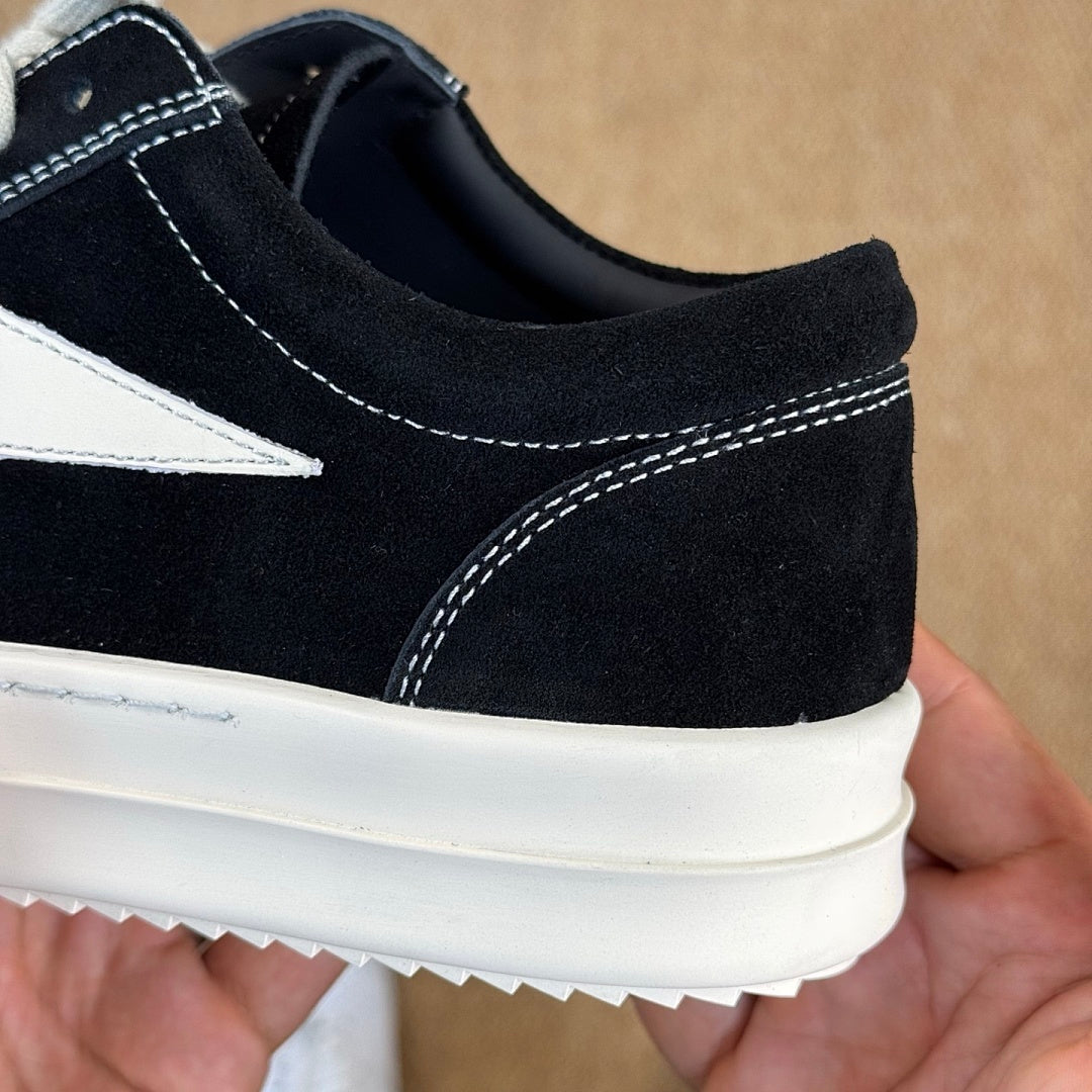 Rick Owens DRKSHDW Abstract Low Sneaker Black Milk