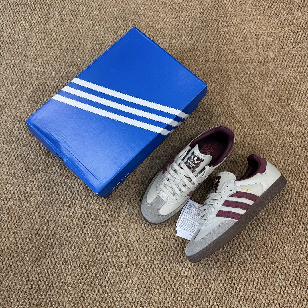 Adidas Samba OG Cream White Better Scarlet Gum IE7015