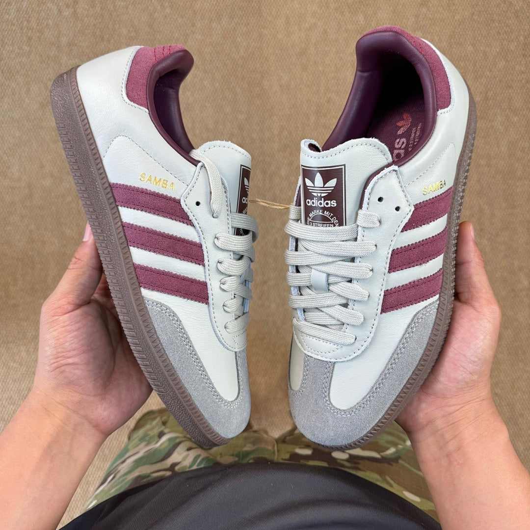 Adidas Samba OG Cream White Better Scarlet Gum IE7015