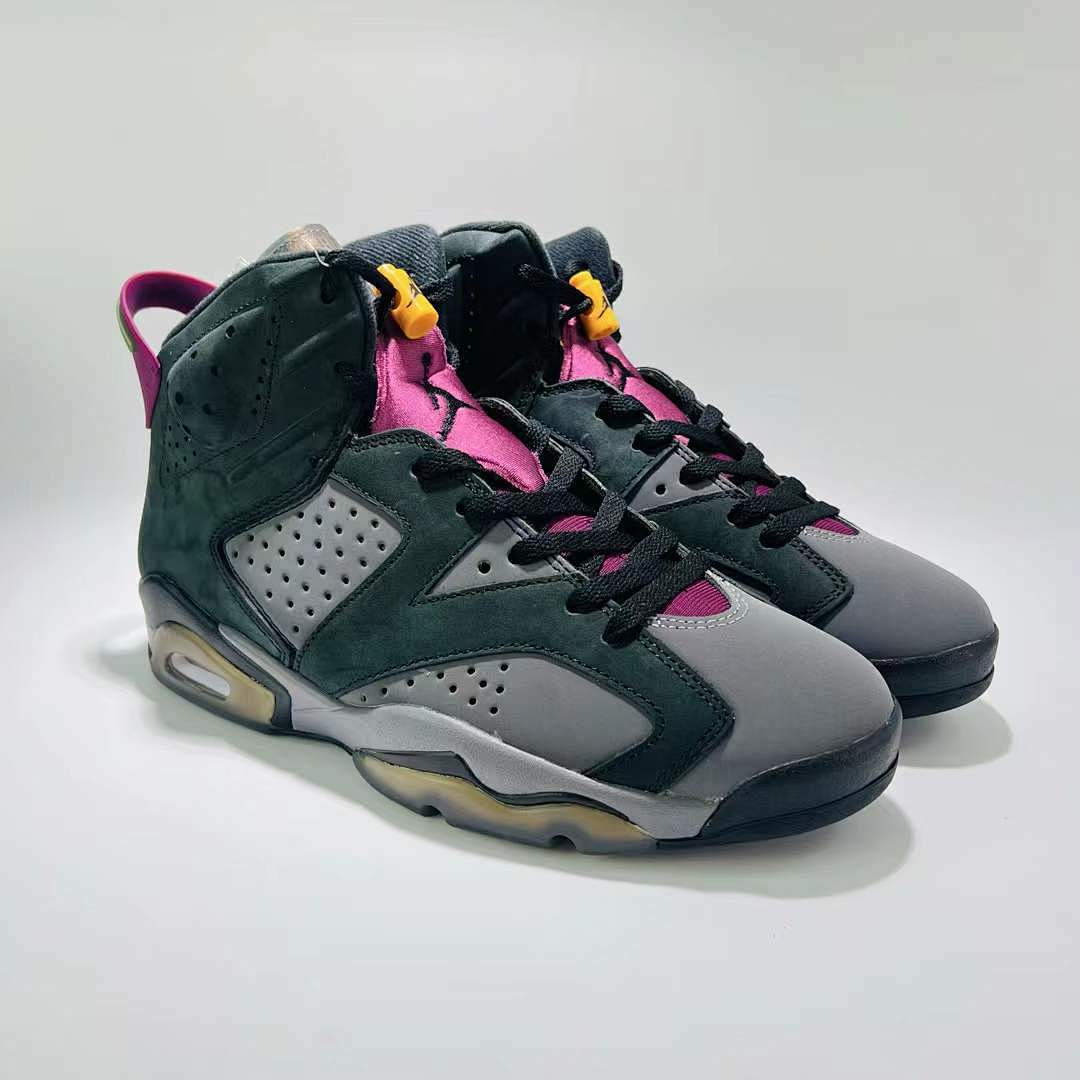 Air Jordan 6 Retro 'Bordeaux' CT8529-063 Nike Black Grey Pink Yellow Sneakers Shoes Trainers