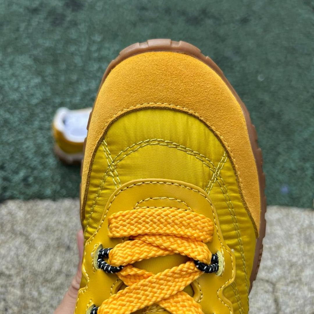 Miu Miu Nylon and Suede Sneakers Yellow 5E757D