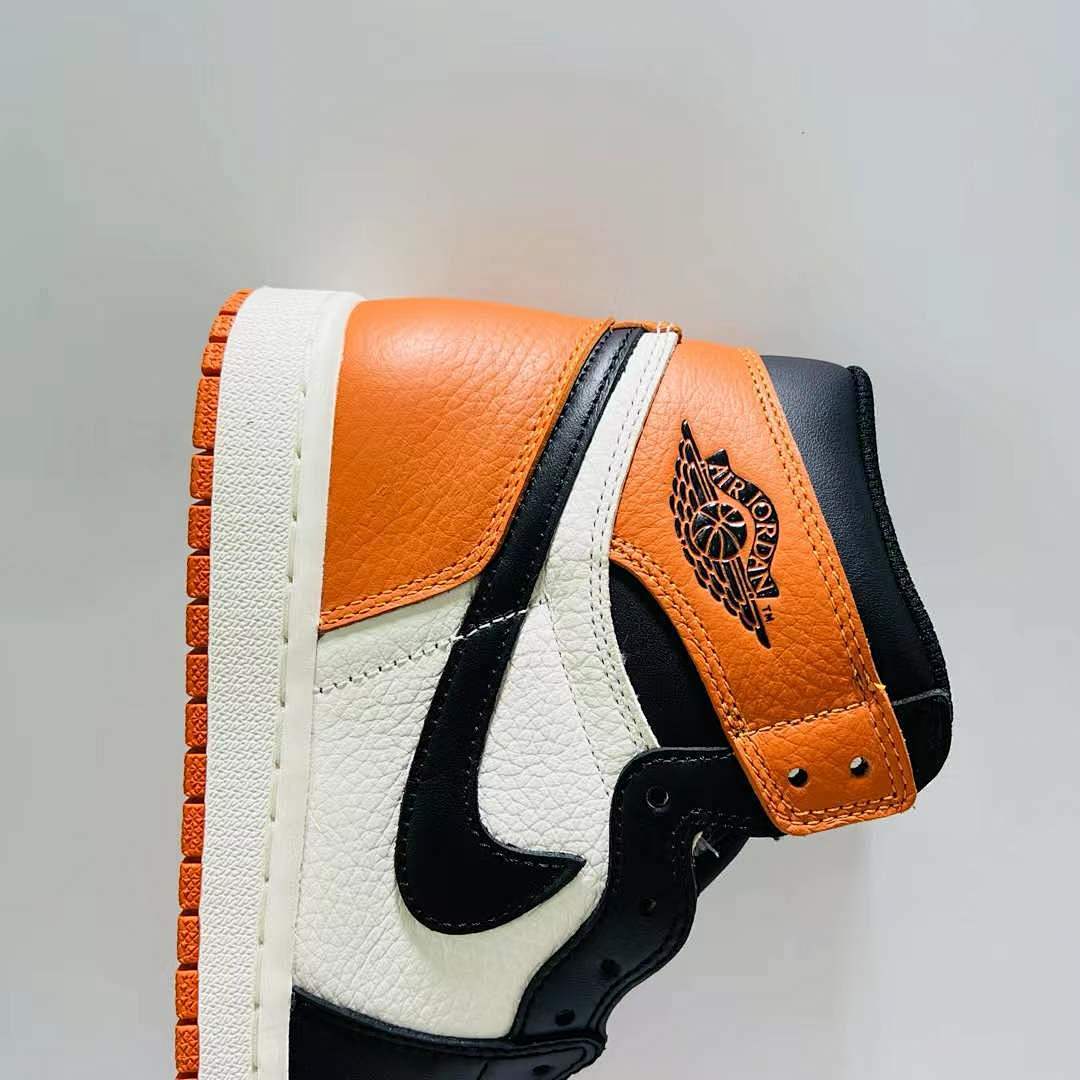 Nike Air Jordan 1 Retro High OG Shattered Backboard 3.0 Black Starfish Pale Vanilla Sneakers Shoes (555088-028)
