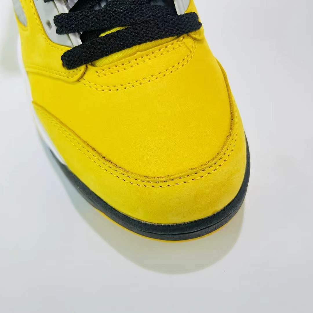 Nike Air Jordan 5 Retro Lightning DD0587-700 Men's Yellow Grey Black Sneakers AJ5 Basketball Shoes
