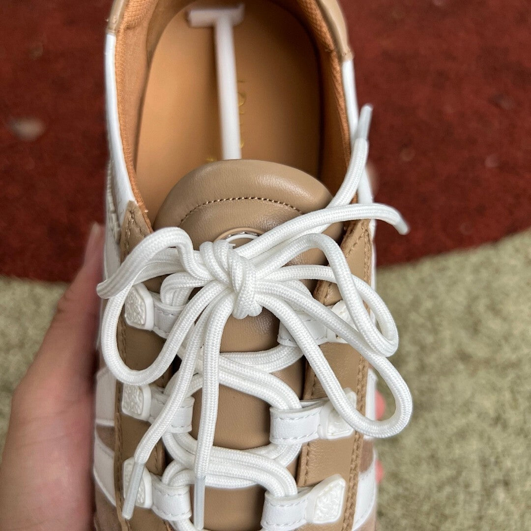 Louis Vuitton Run Away Sneaker Suede and Leather Brown White