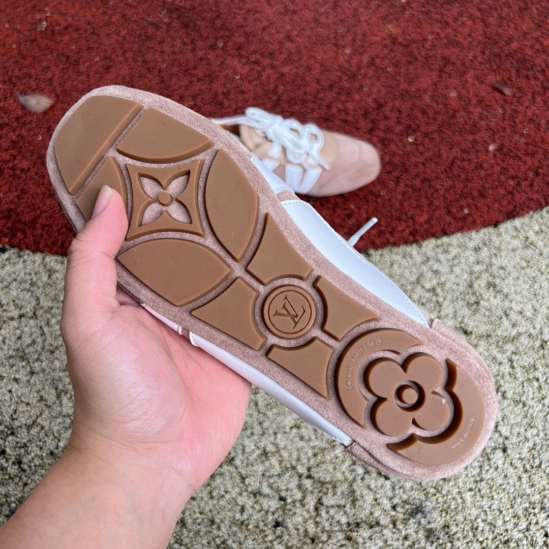 Louis Vuitton Run Away Sneaker Suede and Leather Brown White