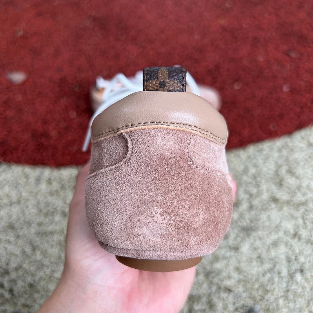 Louis Vuitton Run Away Sneaker Suede and Leather Brown White