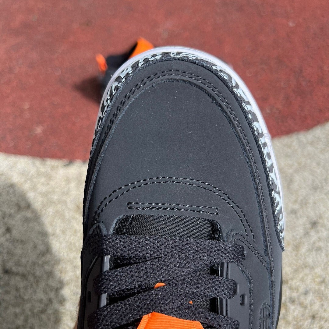 Jordan Spizike Low Black Team Orange Anthracite White FV0748-008
