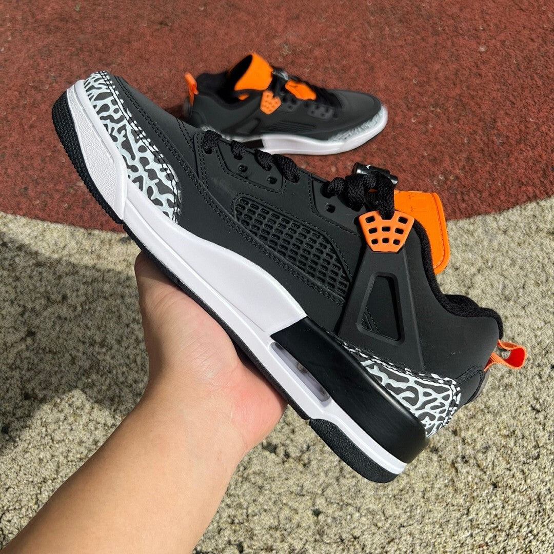 Jordan Spizike Low Black Team Orange Anthracite White FV0748-008