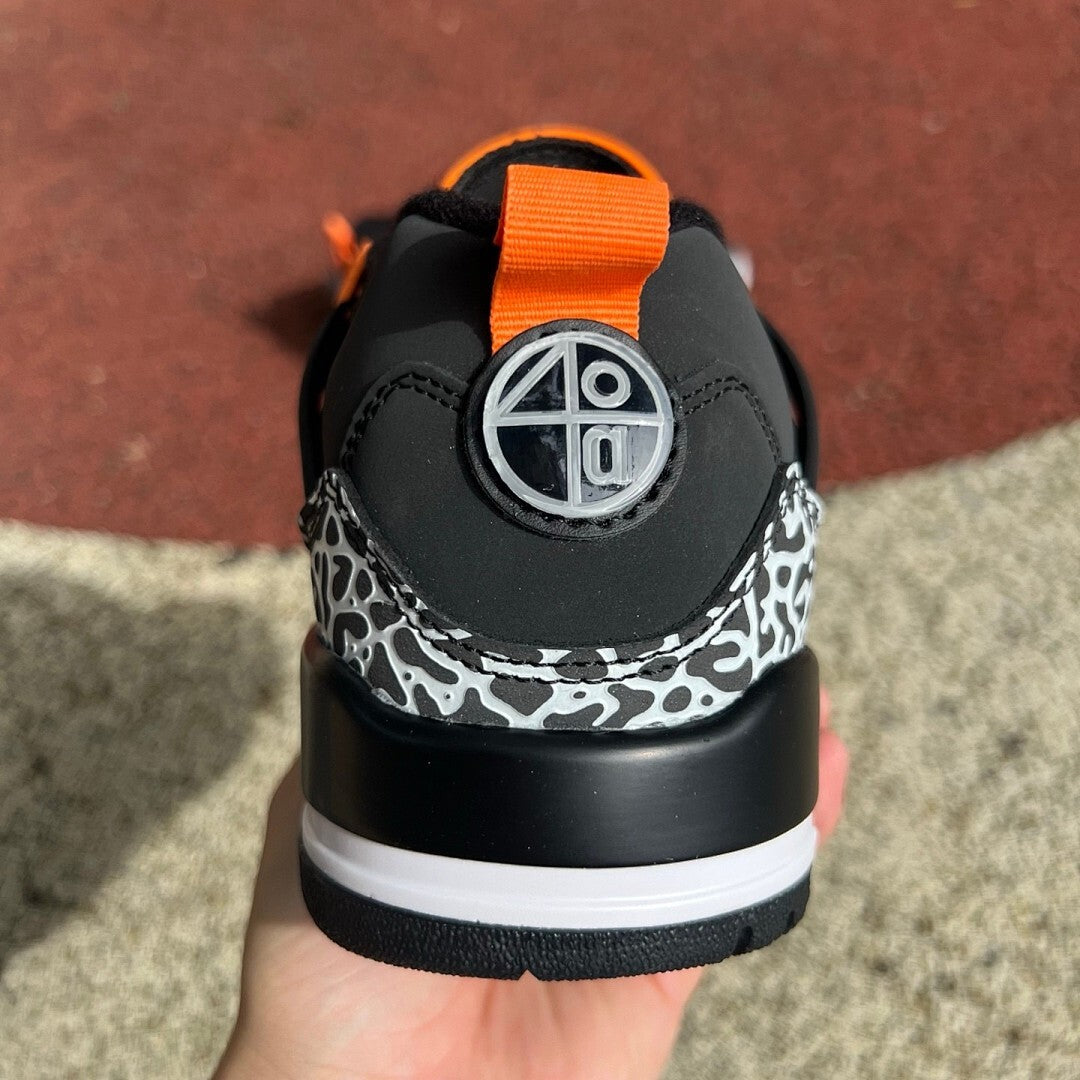 Jordan Spizike Low Black Team Orange Anthracite White FV0748-008