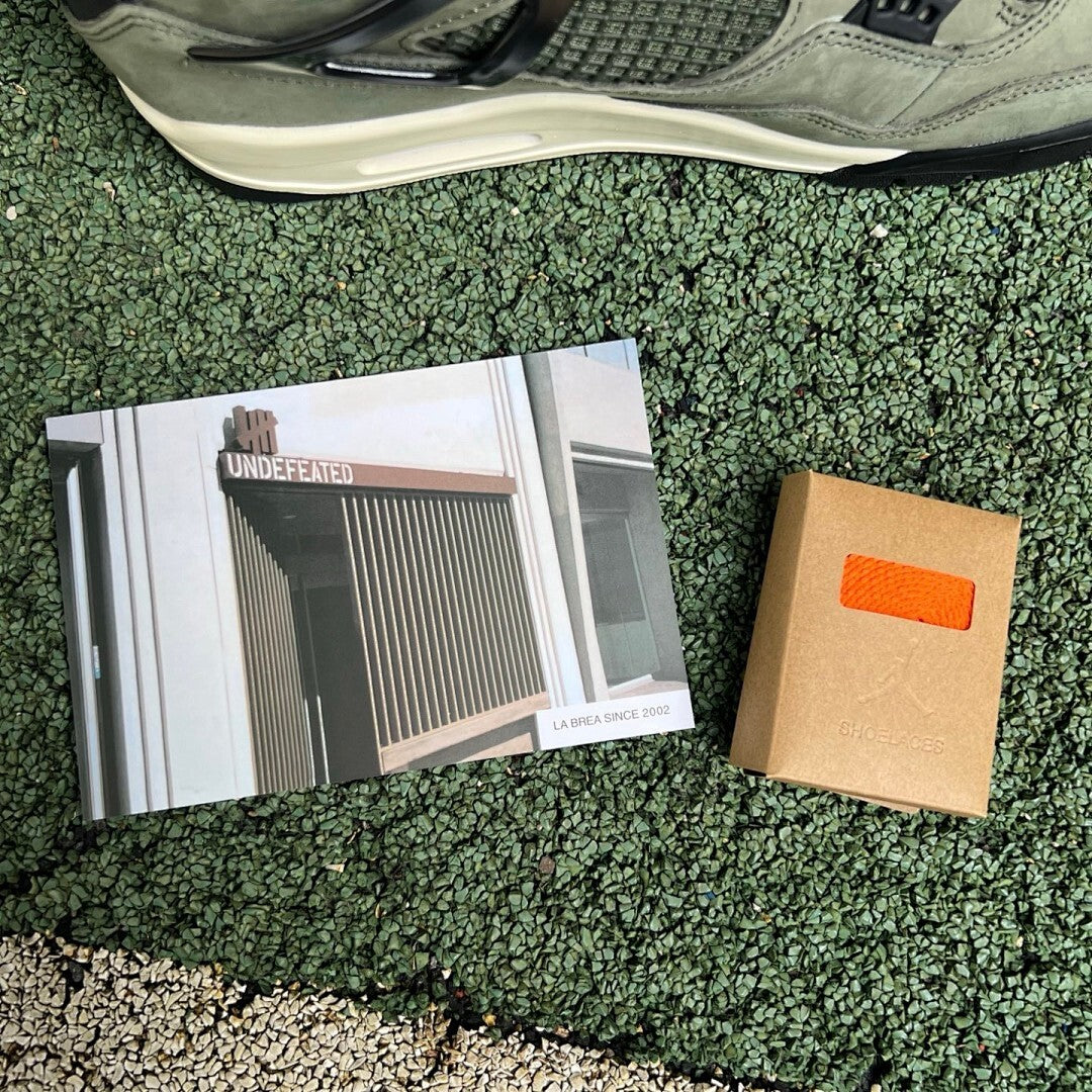 Air Jordan 4 Retro UNDEFEATED Olive Black Orange 312255-241
