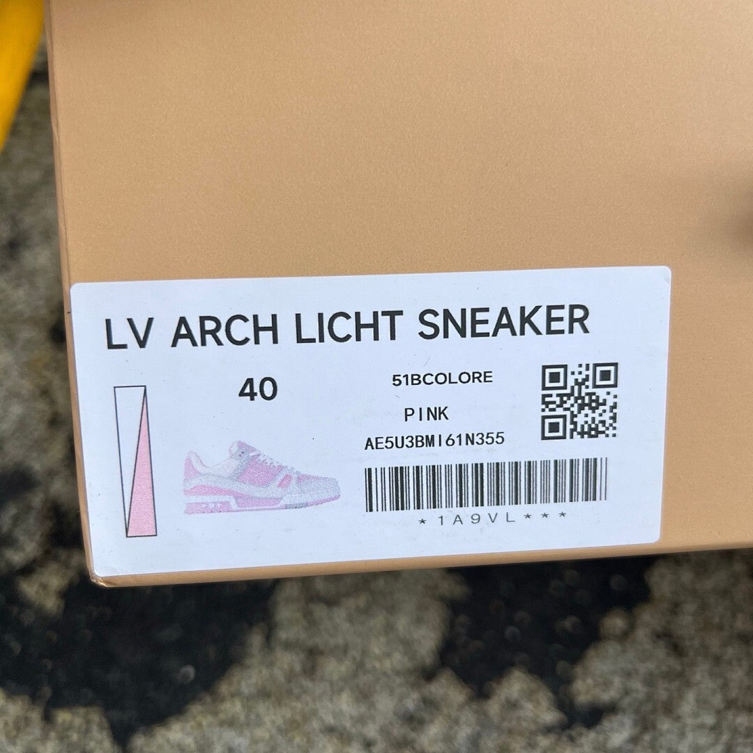 Louis Vuitton LV Trainer Sneaker Pink White