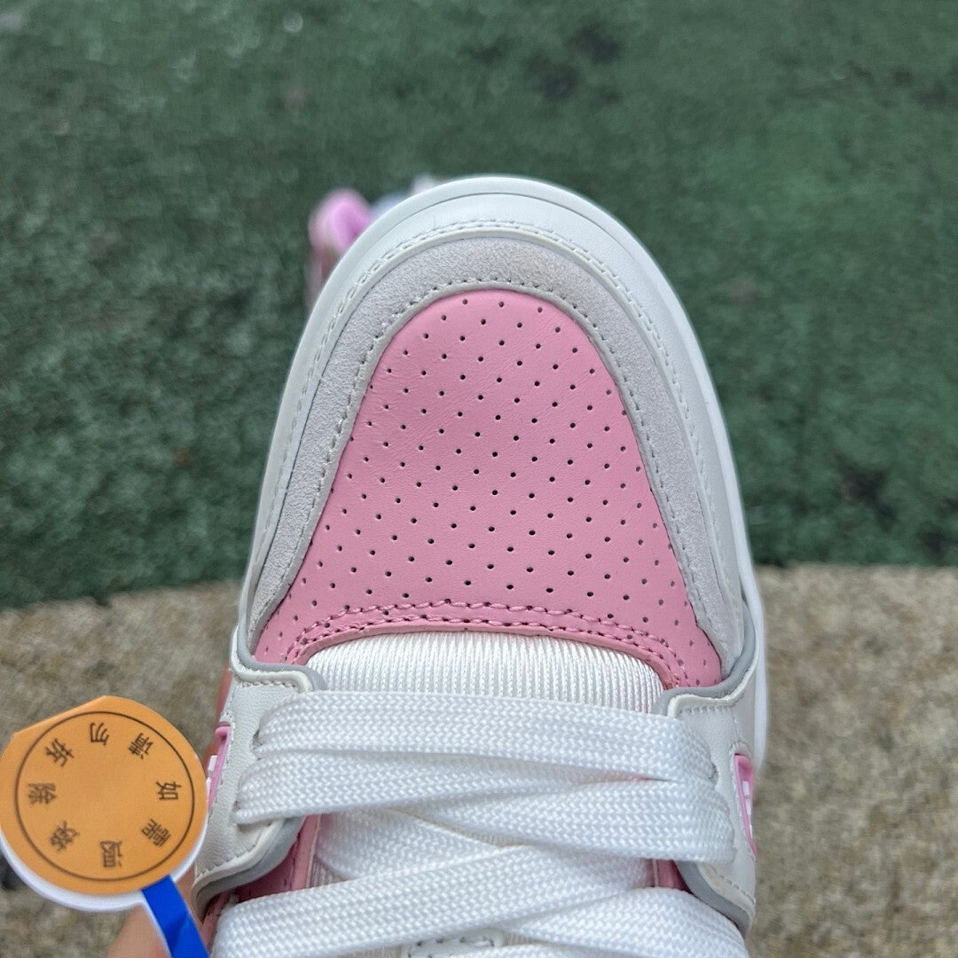 Louis Vuitton LV Trainer Sneaker Pink White