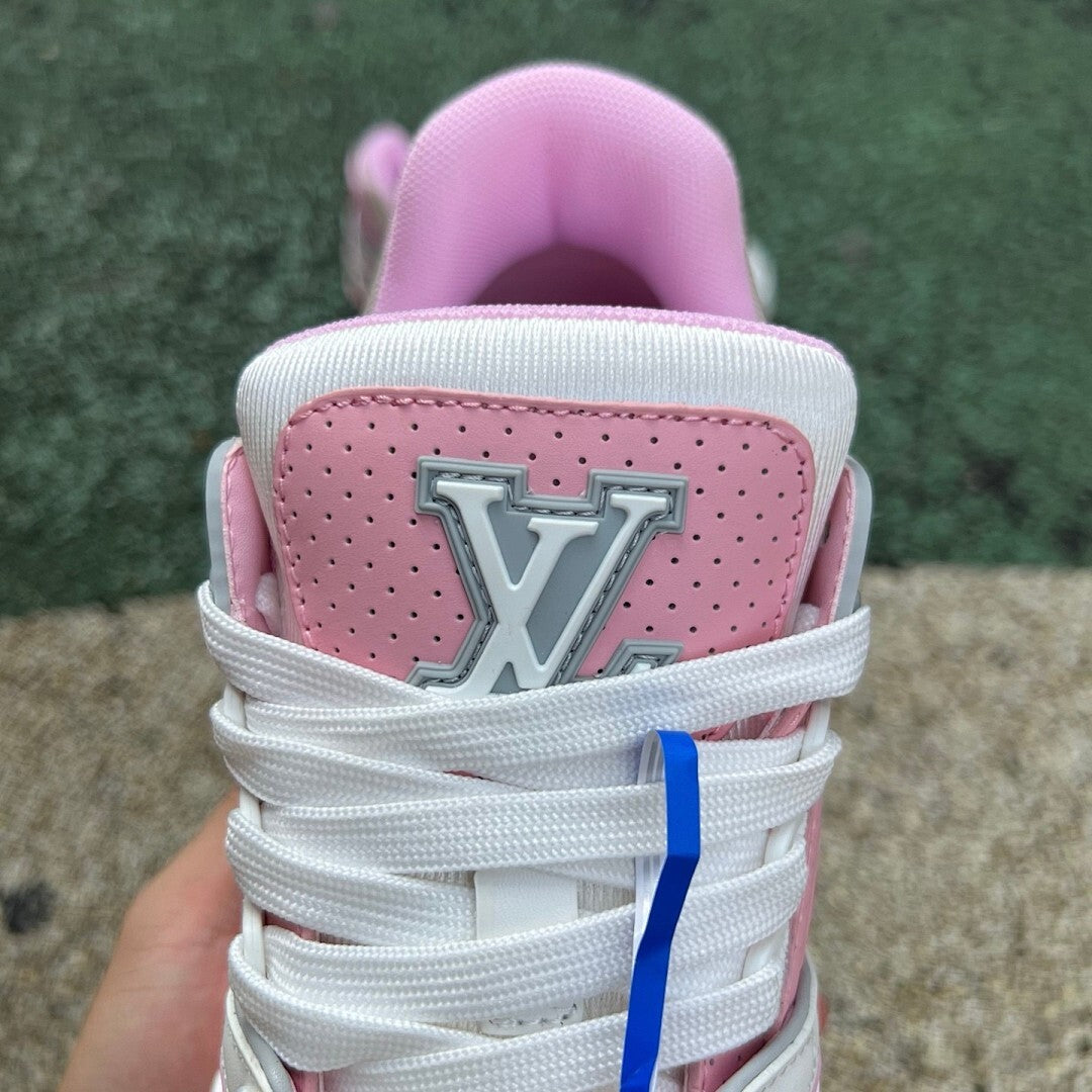 Louis Vuitton LV Trainer Sneaker Pink White