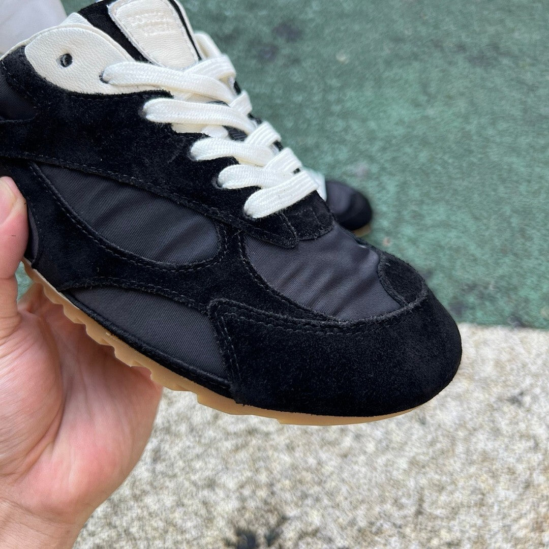 L.L.Bean Court Runner Sneakers, Suede and Nylon - Carbon Black