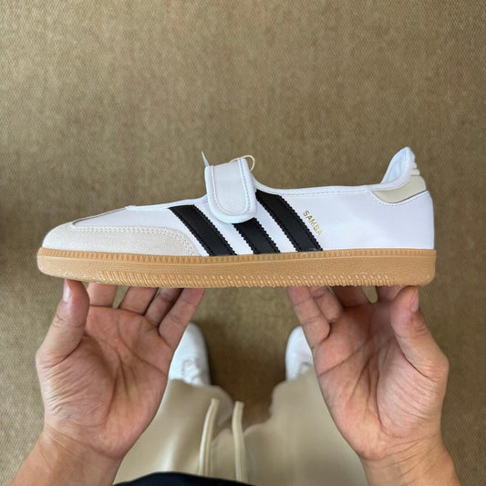 Adidas Samba OG Mary Jane Shoes IE0634 White Black Gum