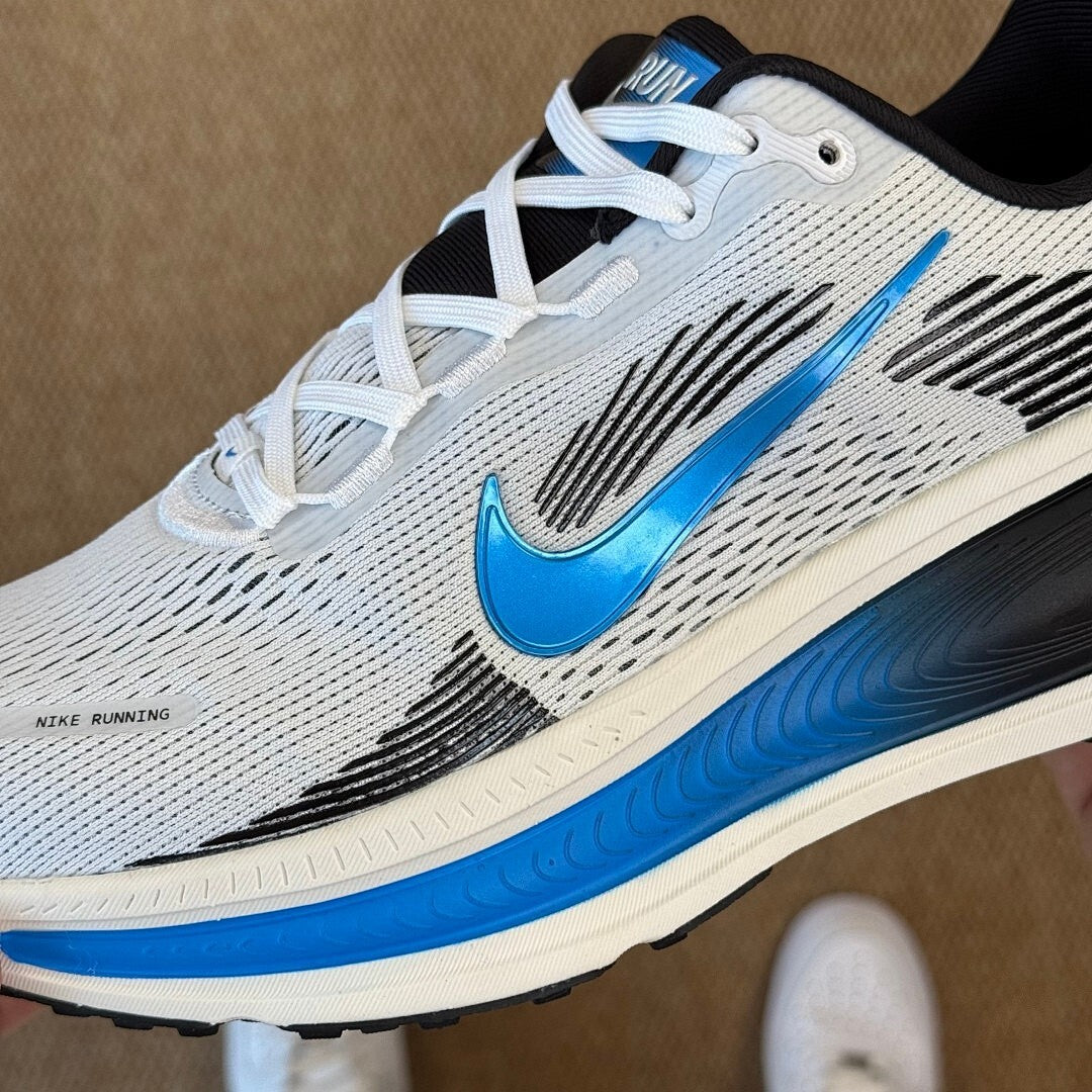 Nike Structure 25 Running Shoes DR2687-101 White Black Blue Lagoon