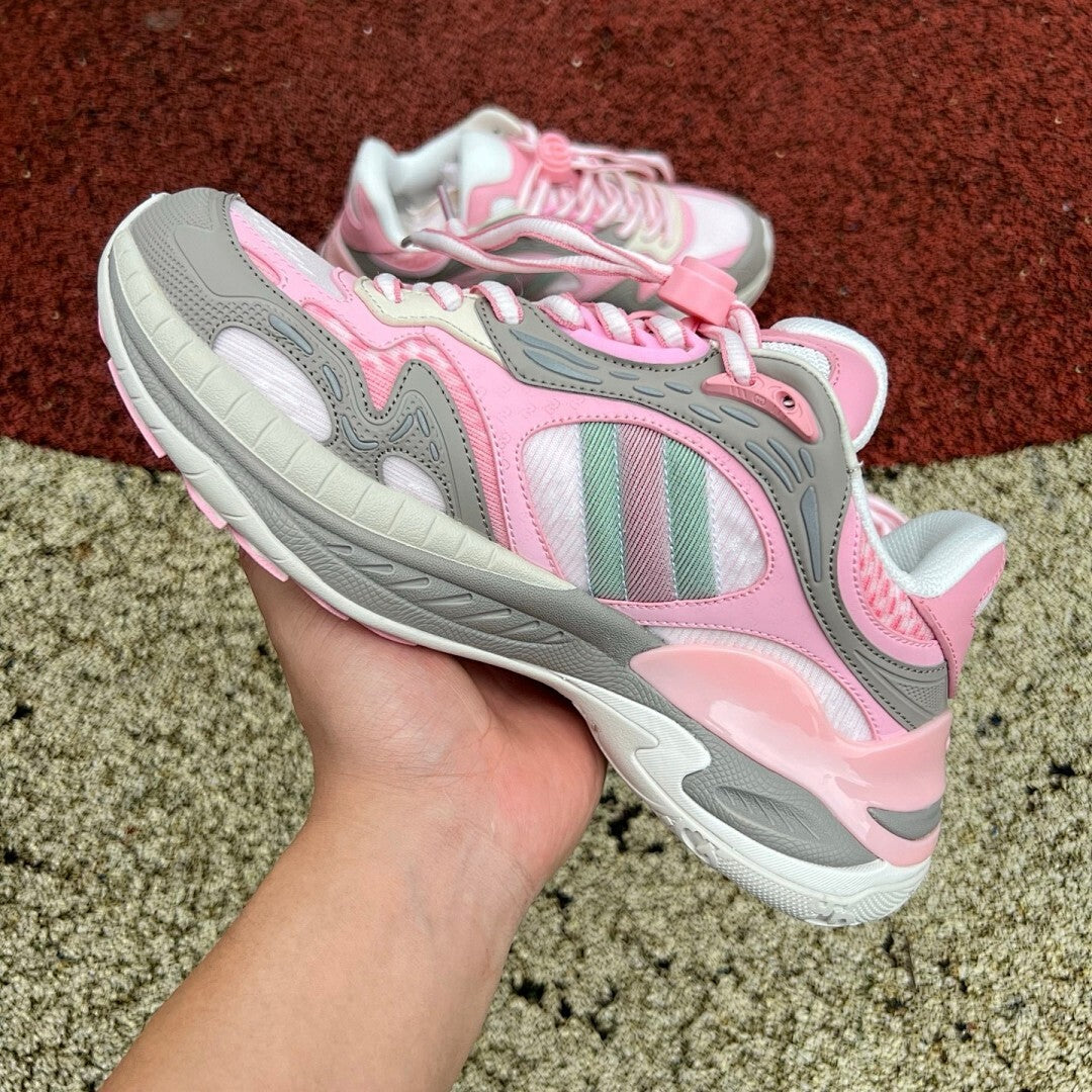 Gucci Adidas Women's Trainer Pink Grey 706913 U3R00 6605