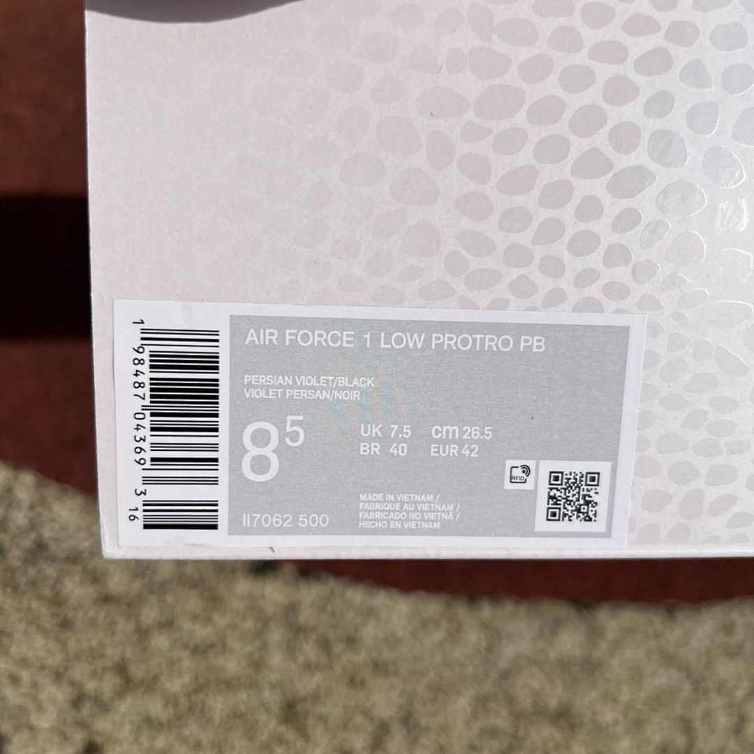 Nike Air Force 1 Low Kobe Bryant Court Purple Black CW3918-500