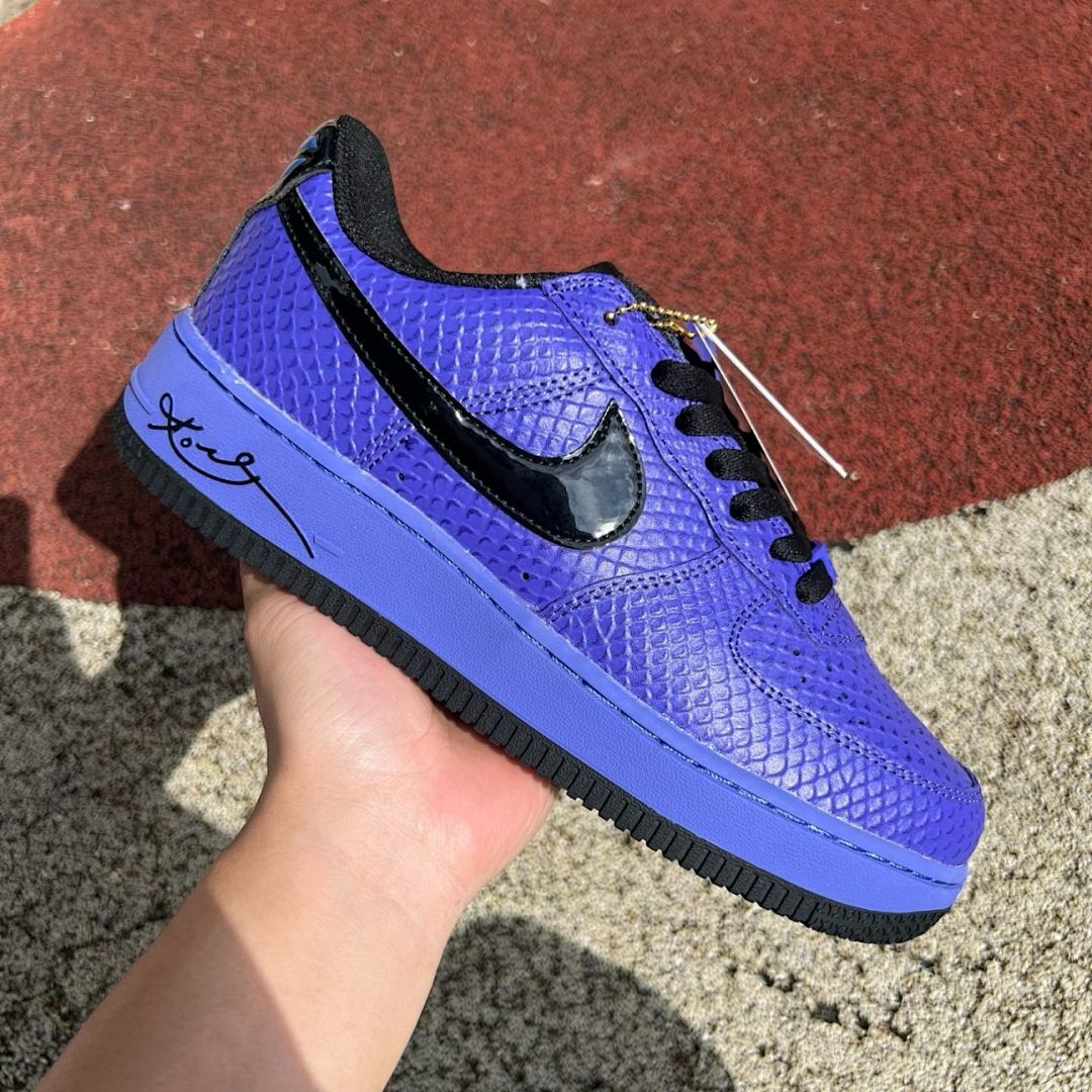 Nike Air Force 1 Low Kobe Bryant Court Purple Black CW3918-500
