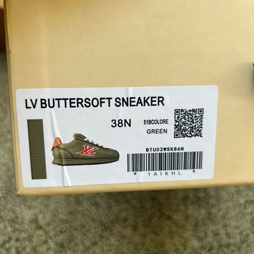 Louis Vuitton LV Runner Tatic Sneaker Khaki Red LV Logo