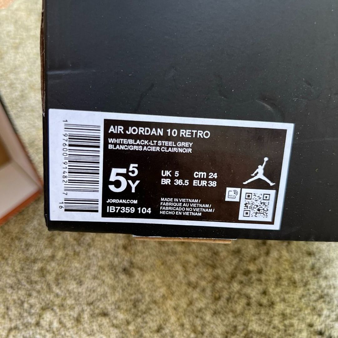Air Jordan 10 Retro GS Dark Smoke Grey 310806-160