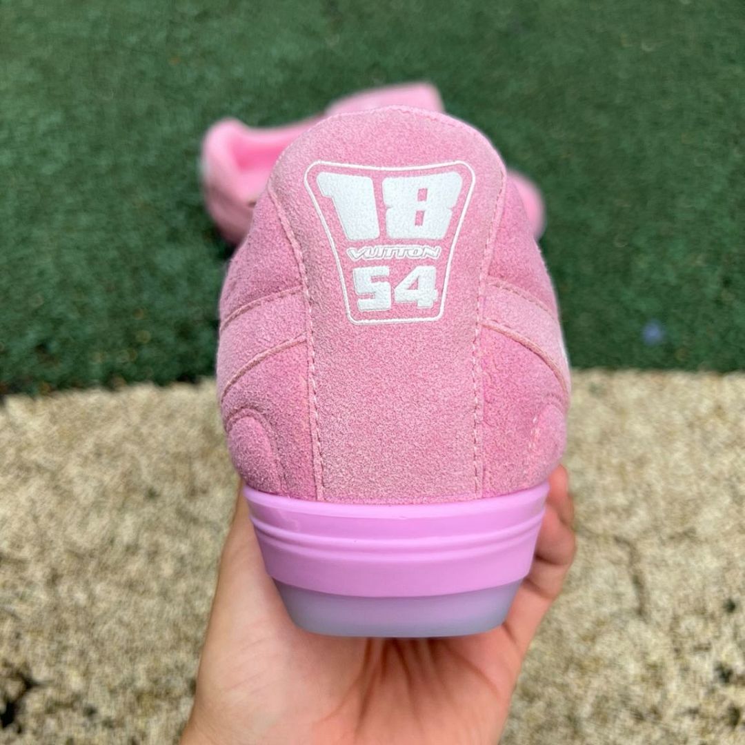 Louis Vuitton Pink Suede Football Boots