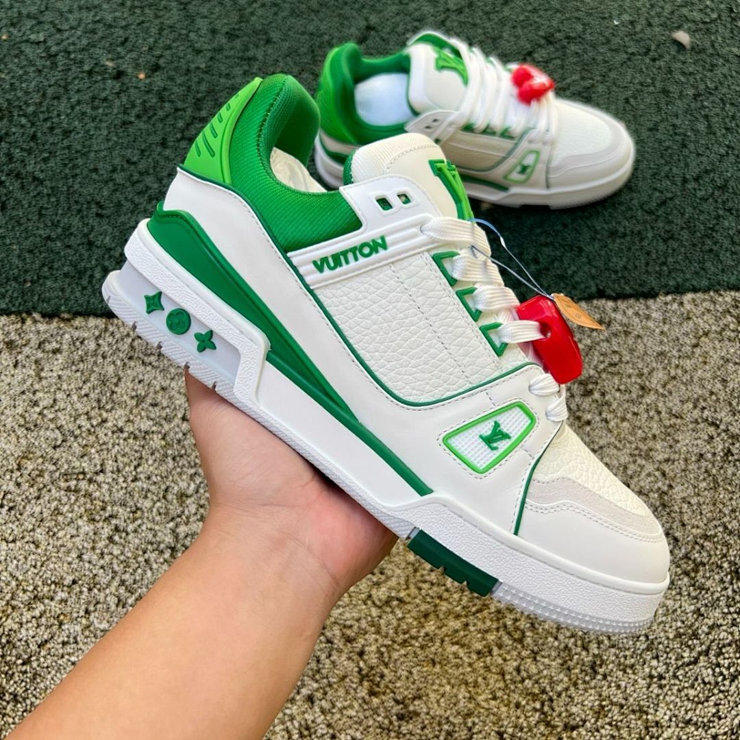 Louis Vuitton LV Trainer Sneaker White Green